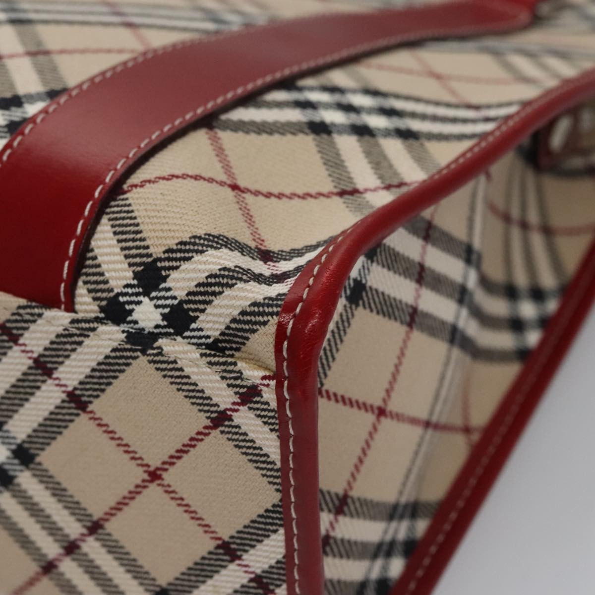 Burberry Nova Check Tote Canvas and Leather, BEIGE, CANVAS, Tote bag