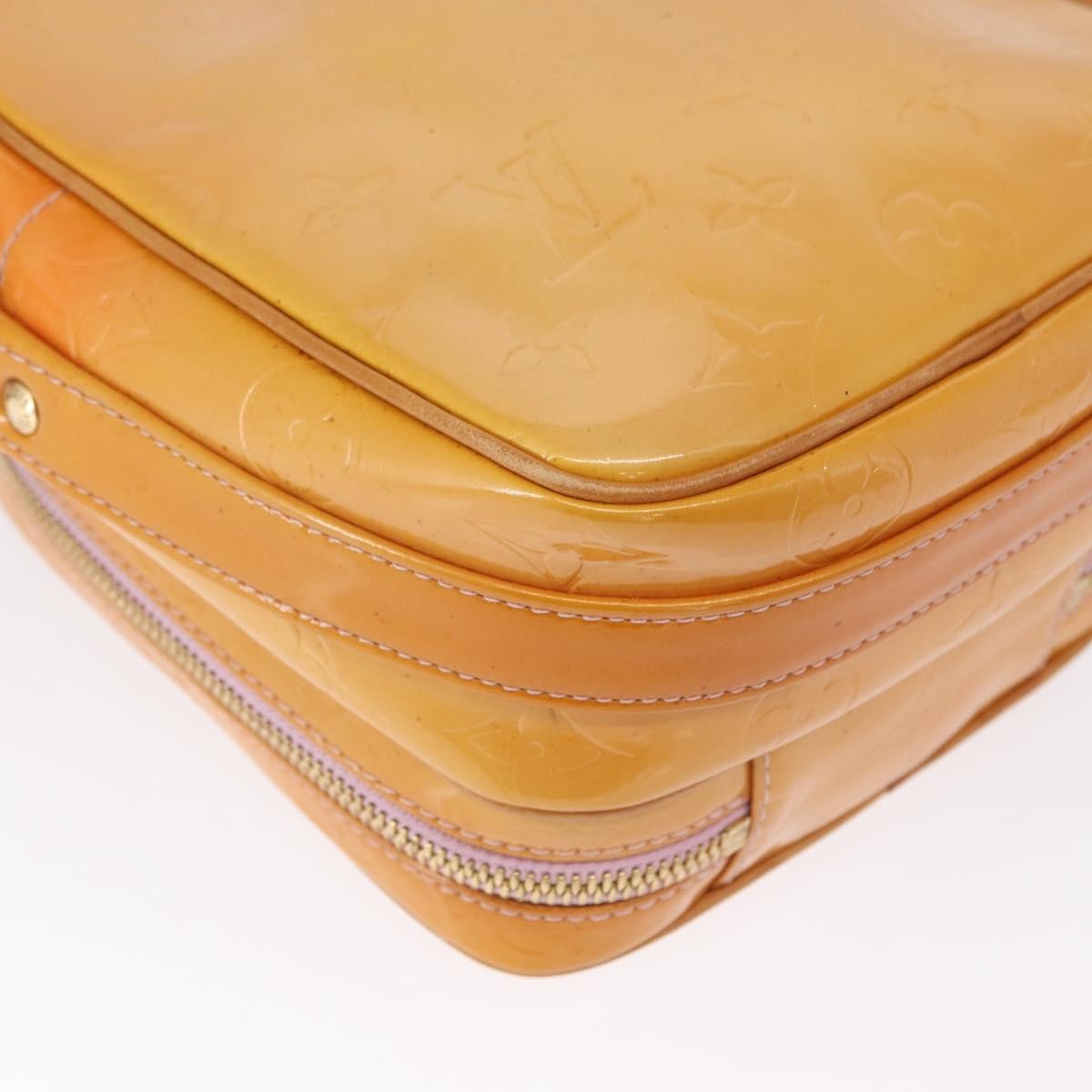 Louis Vuitton Wooster Handbag Monogram Vernis, YELLOW, PATENT_LEATHER, Clutche & pouche