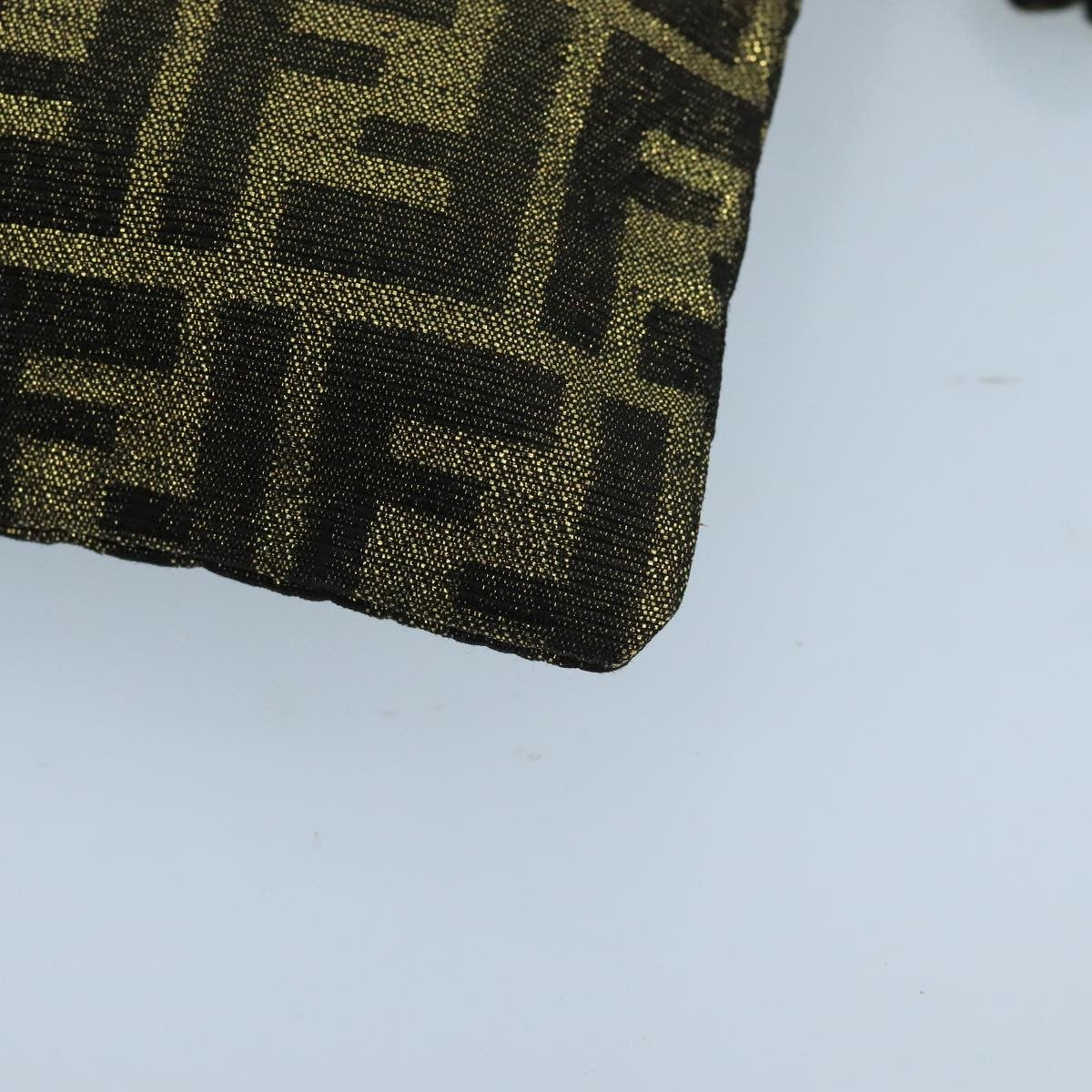 Fendi Vintage Zip Pouch Zucca Canvas, KHAKI, CANVAS, Clutche & pouche