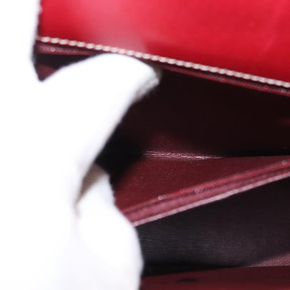 Christian Dior Vintage CD Logo Shoulder Bag Leather, RED, LEATHER, Shoulder bag