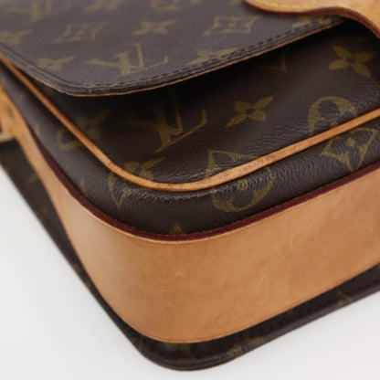 Louis Vuitton Cartouchiere Handbag Monogram Canvas, BROWN, CANVAS, Shoulder bag