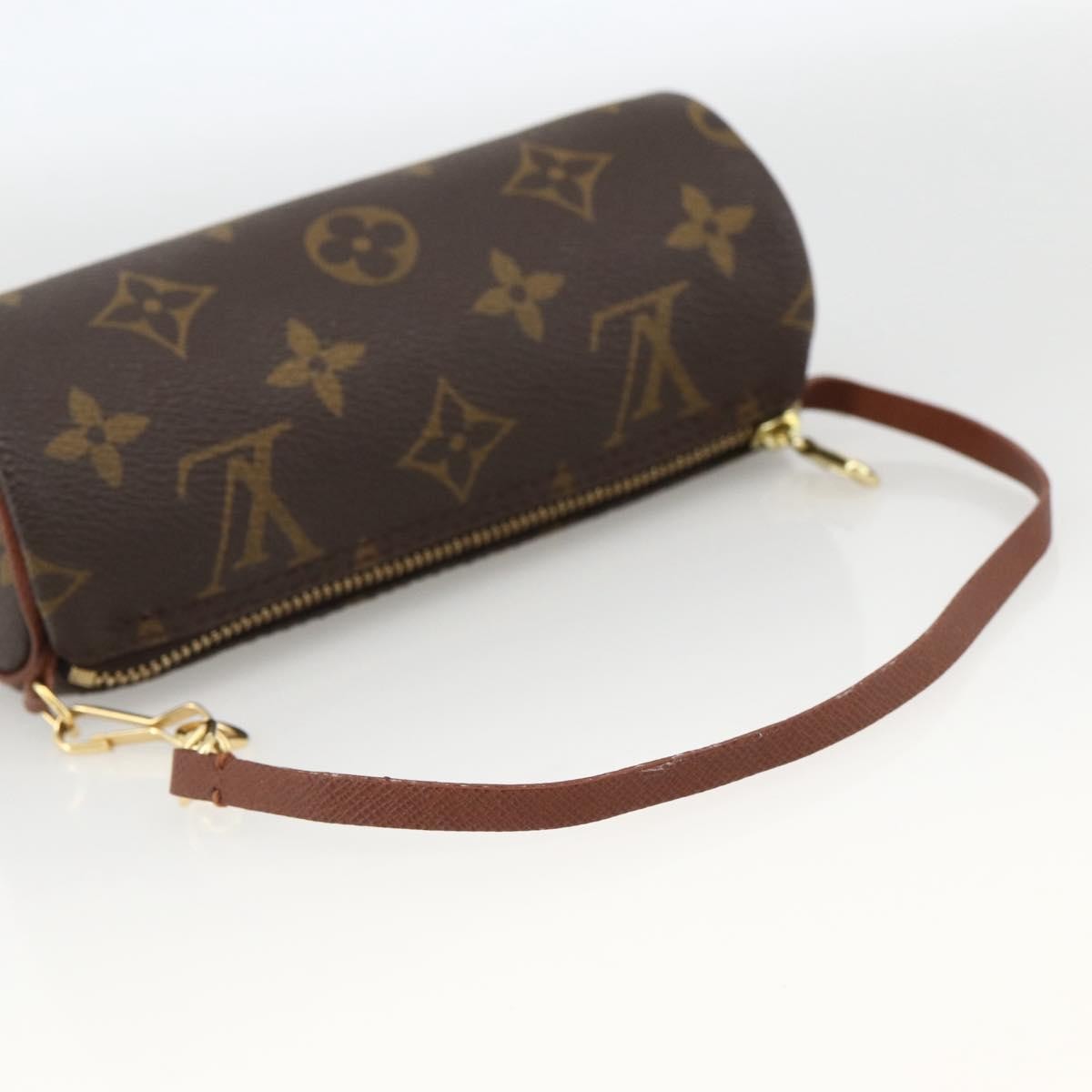 Louis Vuitton Papillon Pochette Monogram Canvas, BROWN, CANVAS, Clutche & pouche