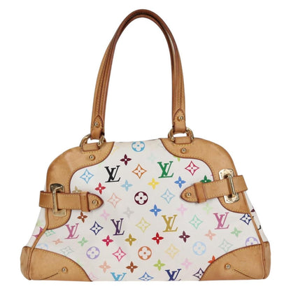 Louis Vuitton Claudia Handbag Monogram Multicolor, WHITE, CANVAS, Handbag