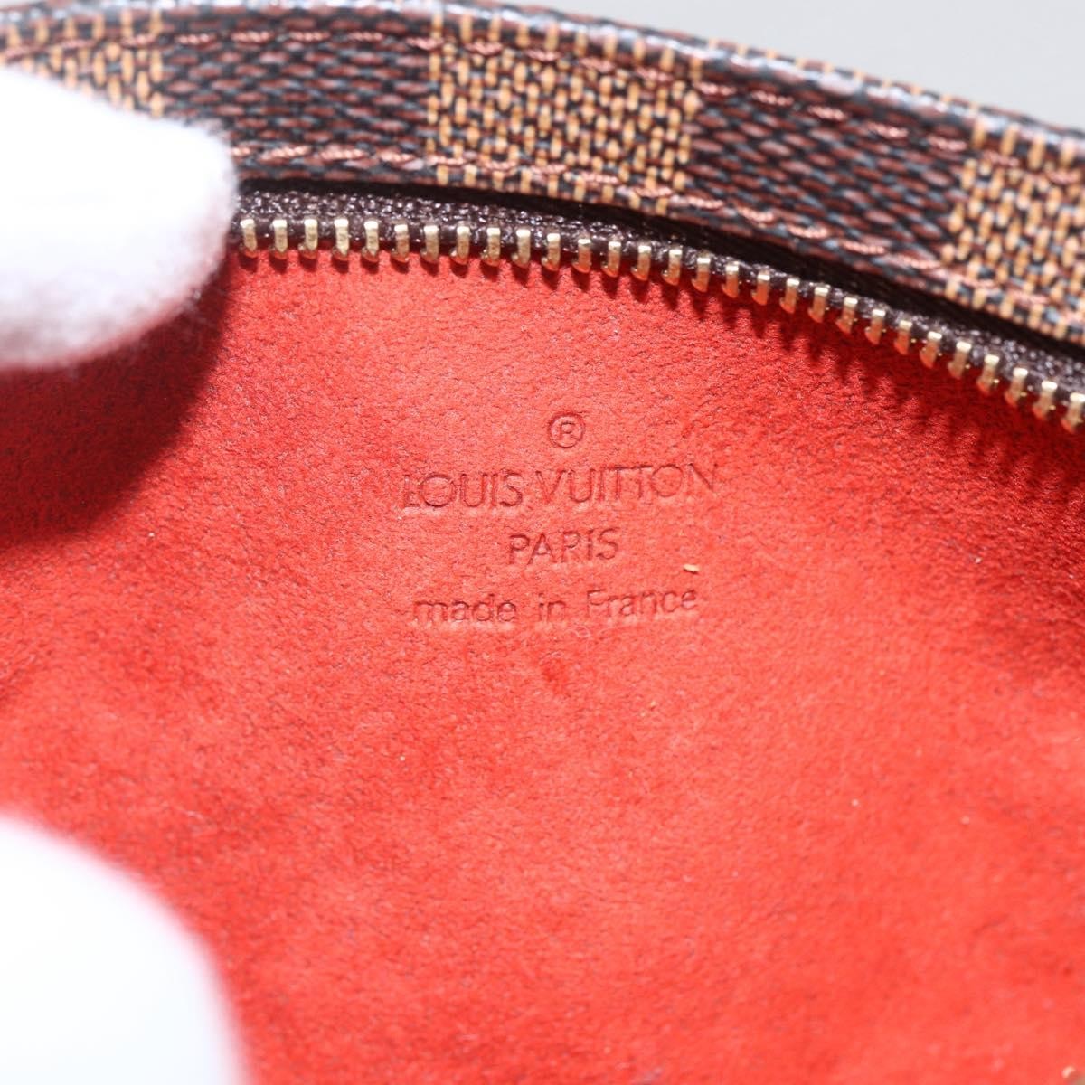 Louis Vuitton Manosque Pochette Damier, BROWN, CANVAS, Clutche & pouche