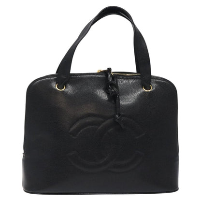 Chanel Vintage CC Dome Bag Caviar, Black, Calfskin, Handbag