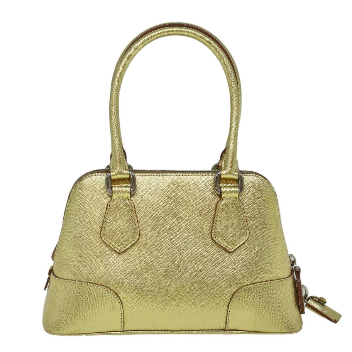 Prada Promenade Bag Saffiano Leather, GOLD, LEATHER, Handbag