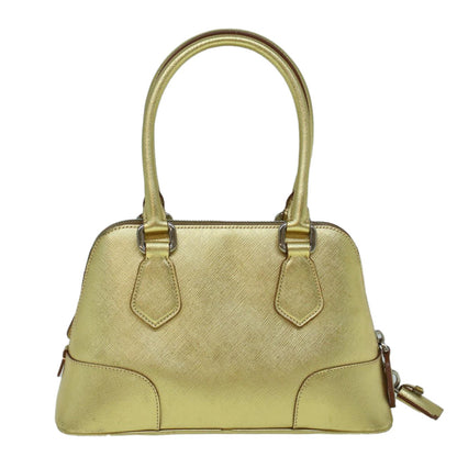 Prada Promenade Bag Saffiano Leather, GOLD, LEATHER, Handbag