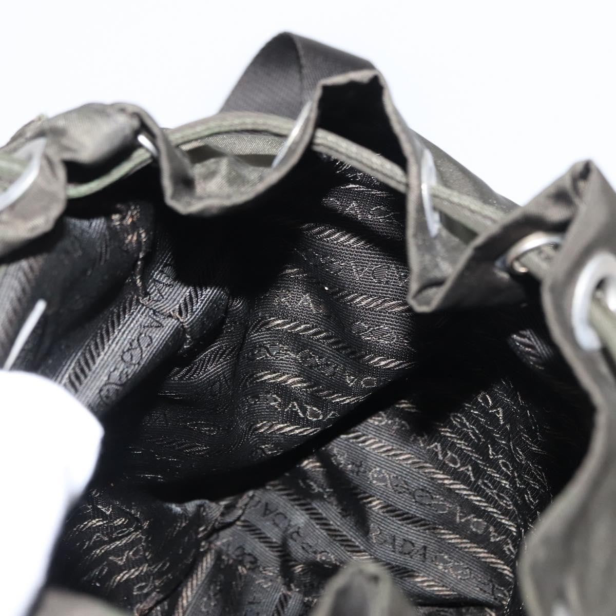 Prada Front Pocket Backpack Tessuto, Khaki, Nylon, Backpack