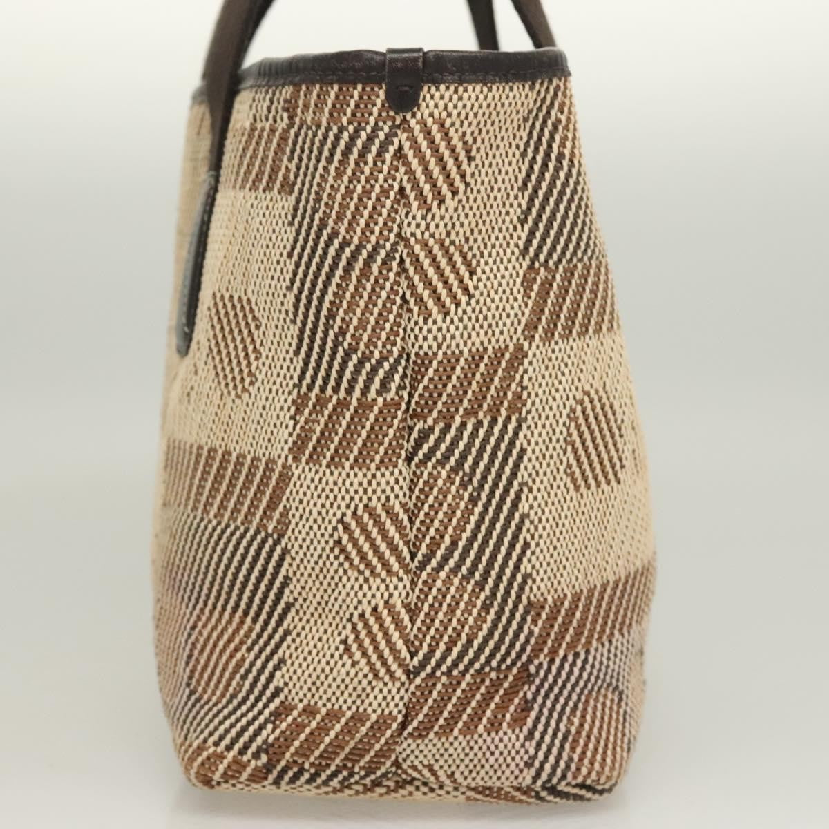 Bally Vintage Tote Bag Canvas, BROWN, CANVAS, Tote bag