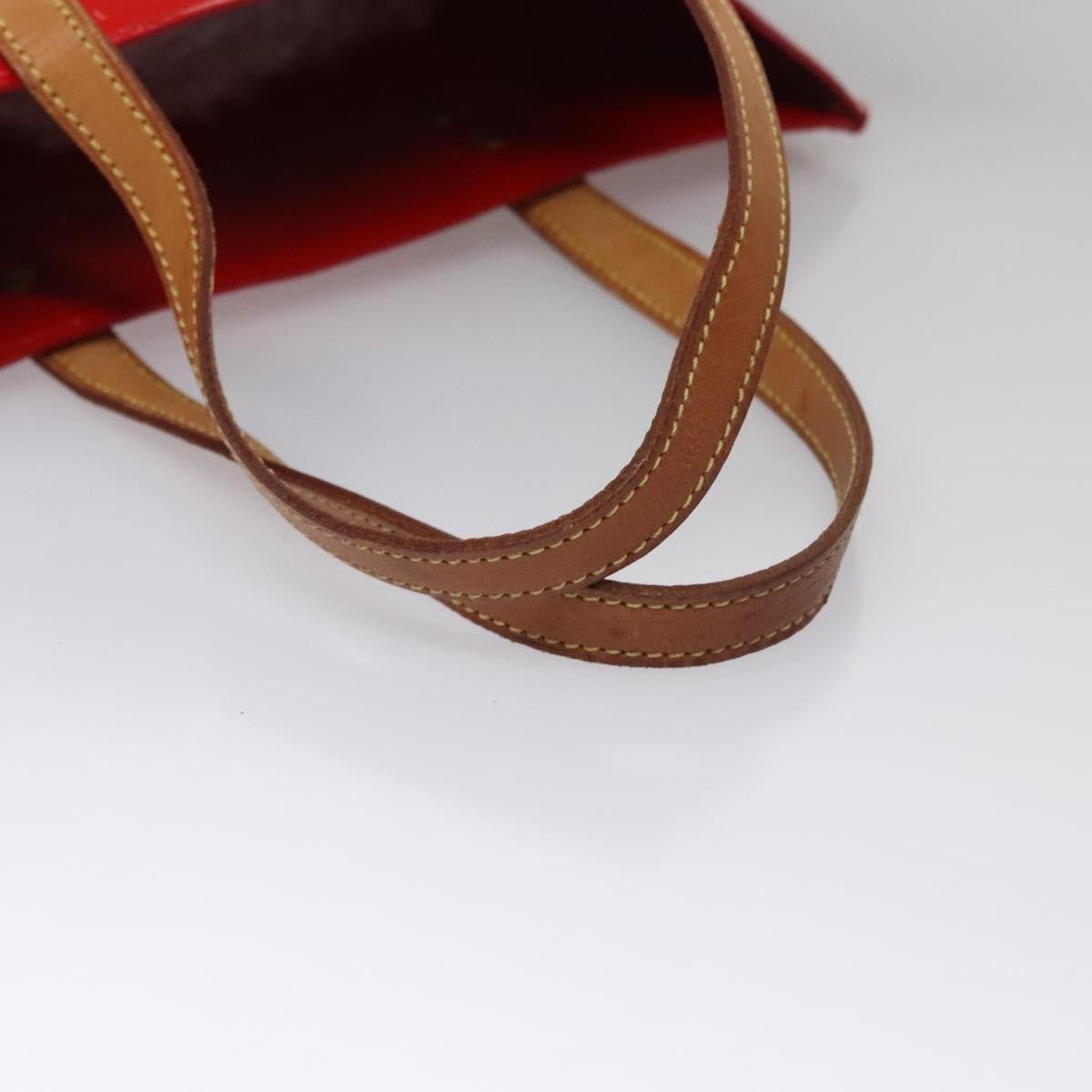 Louis Vuitton Reade Handbag Monogram Vernis, RED, PATENT_LEATHER, Handbag