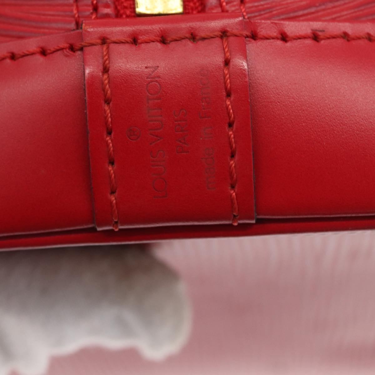 Louis Vuitton Alma Handbag Epi Leather, Red, Leather, Handbag