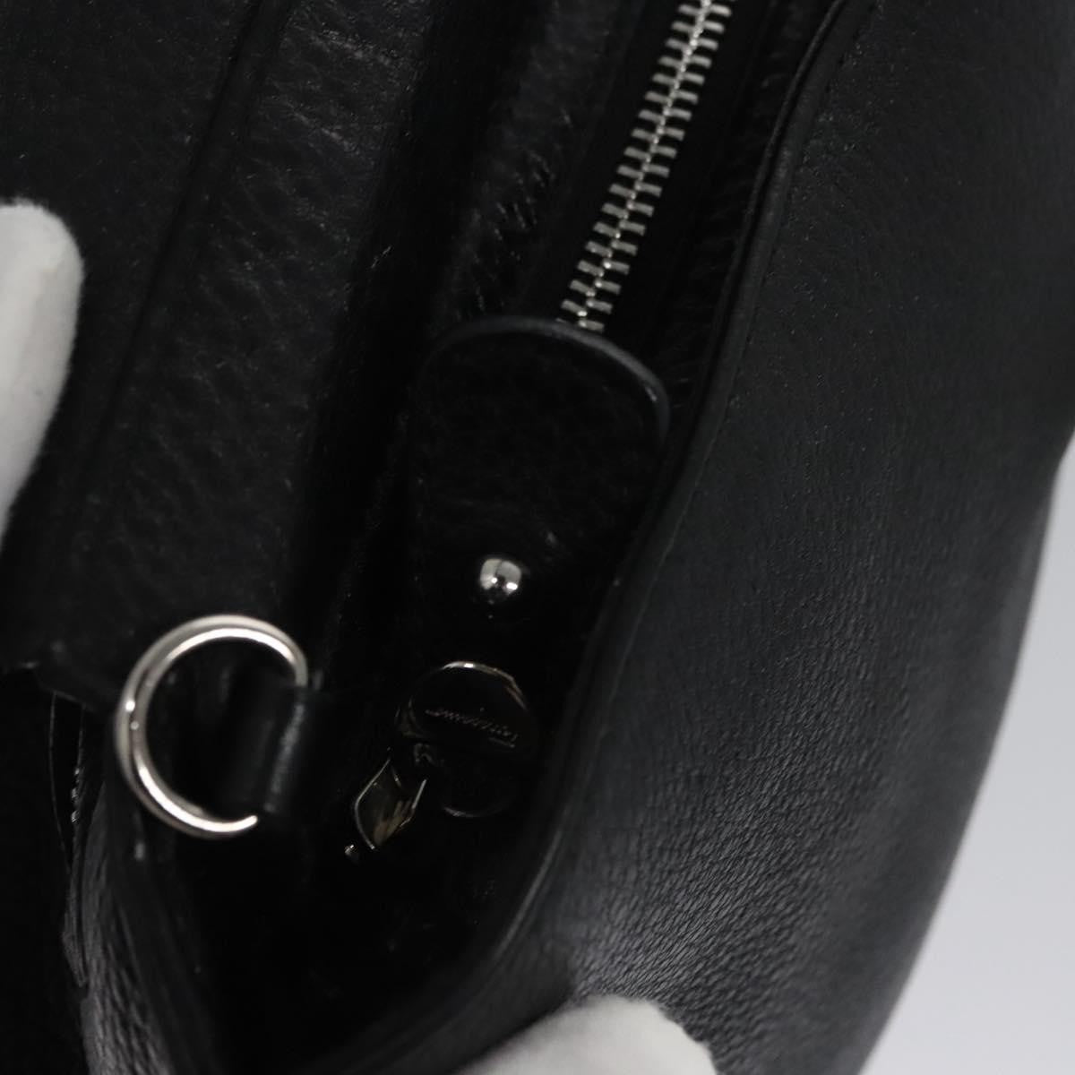 Salvatore Ferragamo Sofia Satchel Leather, BLACK, LEATHER, Handbag