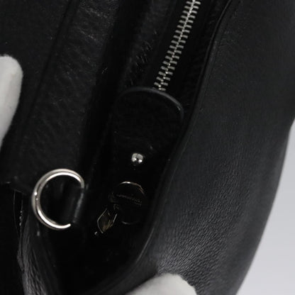 Salvatore Ferragamo Sofia Satchel Leather, BLACK, LEATHER, Handbag