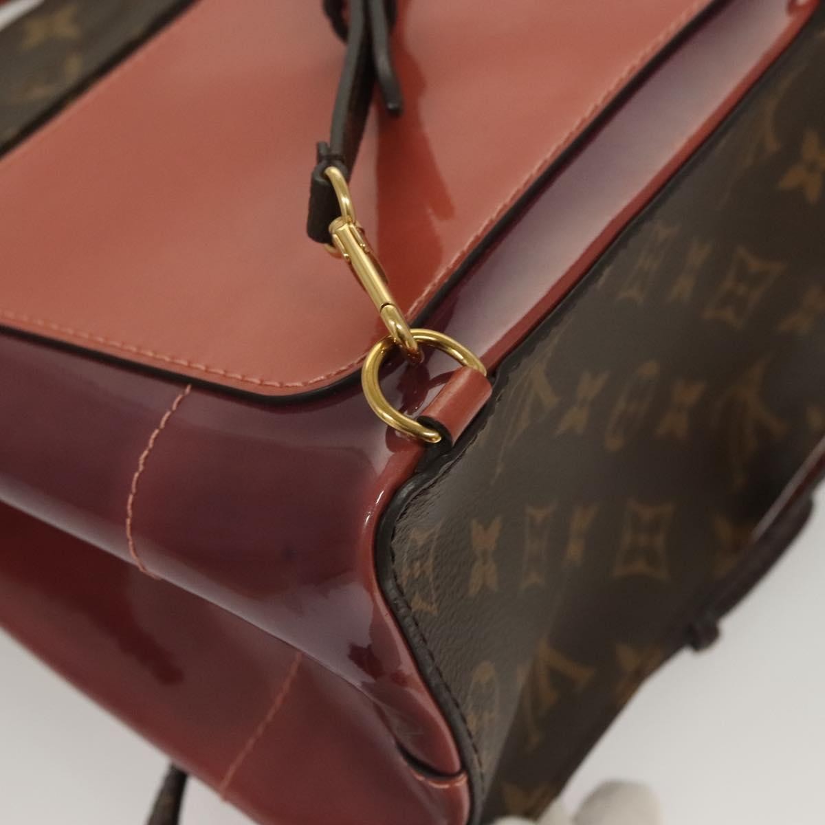 Louis Vuitton Hot Springs Backpack Vernis with Monogram Canvas, PINK, PATENT_LEATHER, Backpack