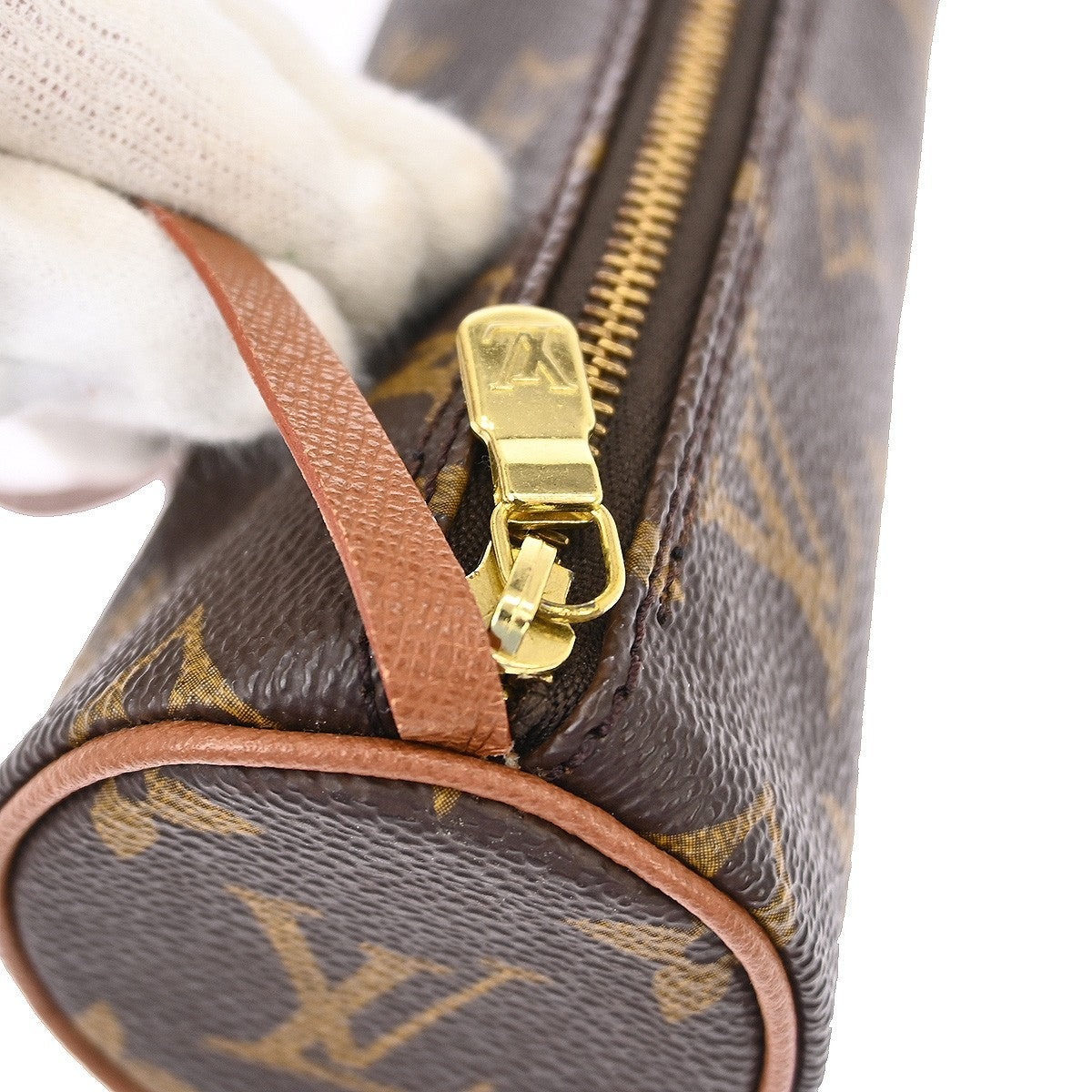 Louis Vuitton Papillon Pochette Monogram Canvas, BROWN, CANVAS, Clutche & pouche