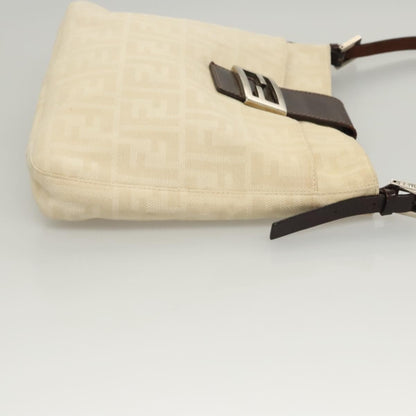 Fendi Mamma Baguette Shoulder Bag Canvas, BEIGE, CANVAS, Shoulder bag