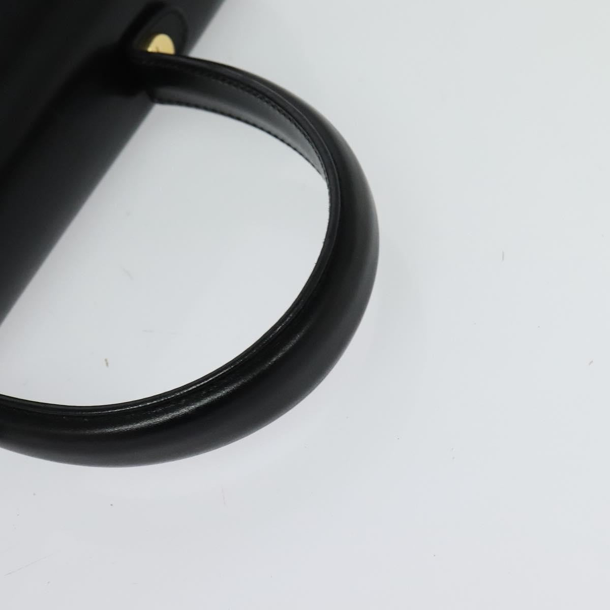 Salvatore Ferragamo Gancini Convertible Top Handle Bag Leather, BLACK, LEATHER, Handbag