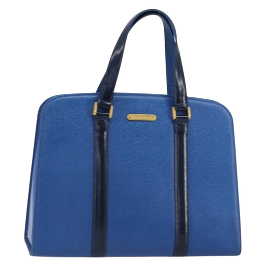 Burberry Vintage Handbag Leather, Blue, Leather, Handbag