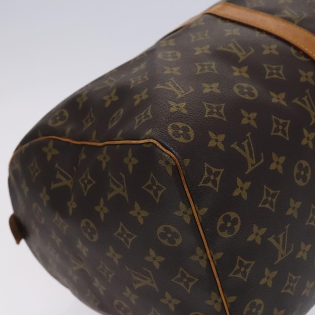 Louis Vuitton Keepall Bag Monogram Canvas, BROWN, CANVAS, Travel bag