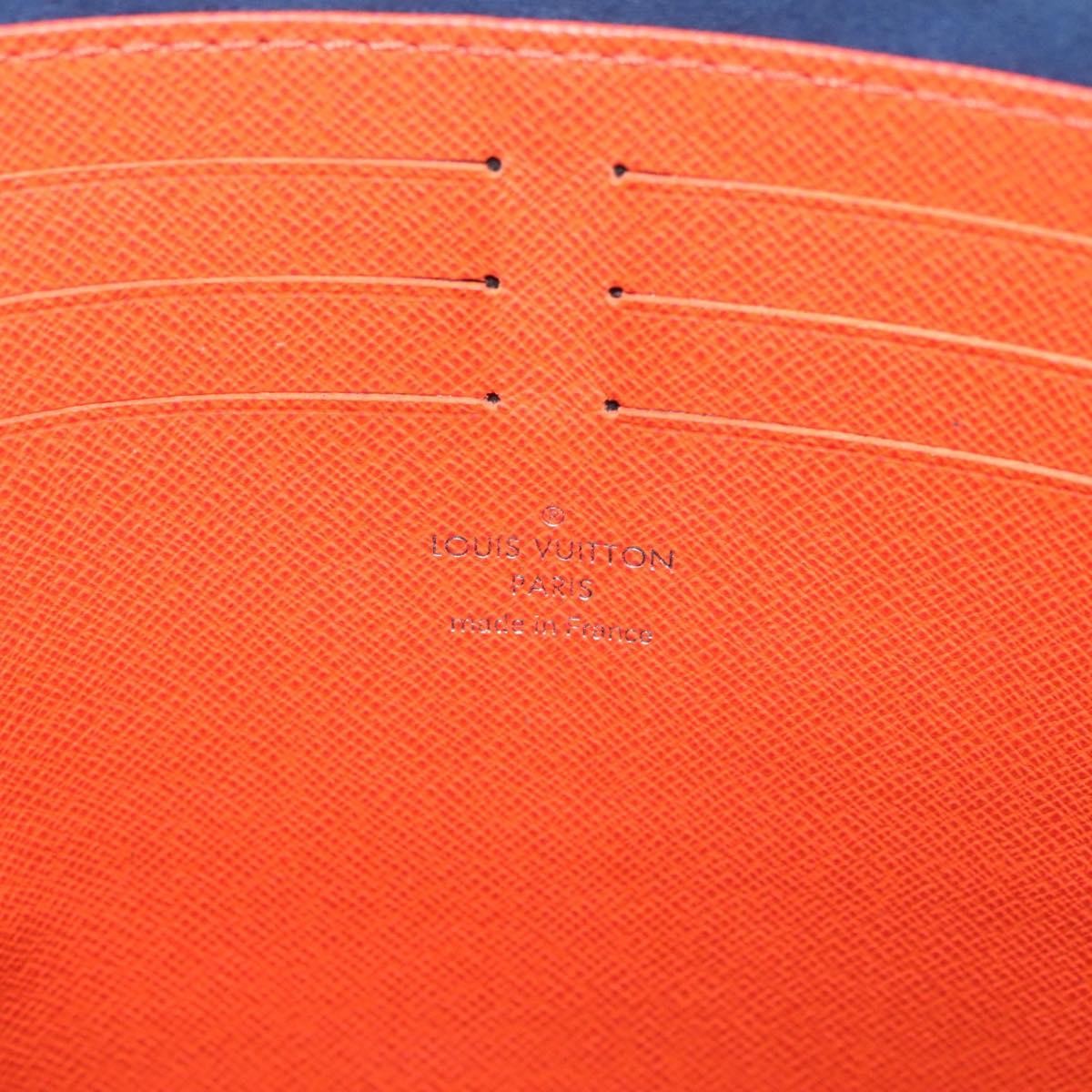 Louis Vuitton Pochette Voyage Epi Leather with Damier Graphite, BLUE, LEATHER, Clutche & pouche