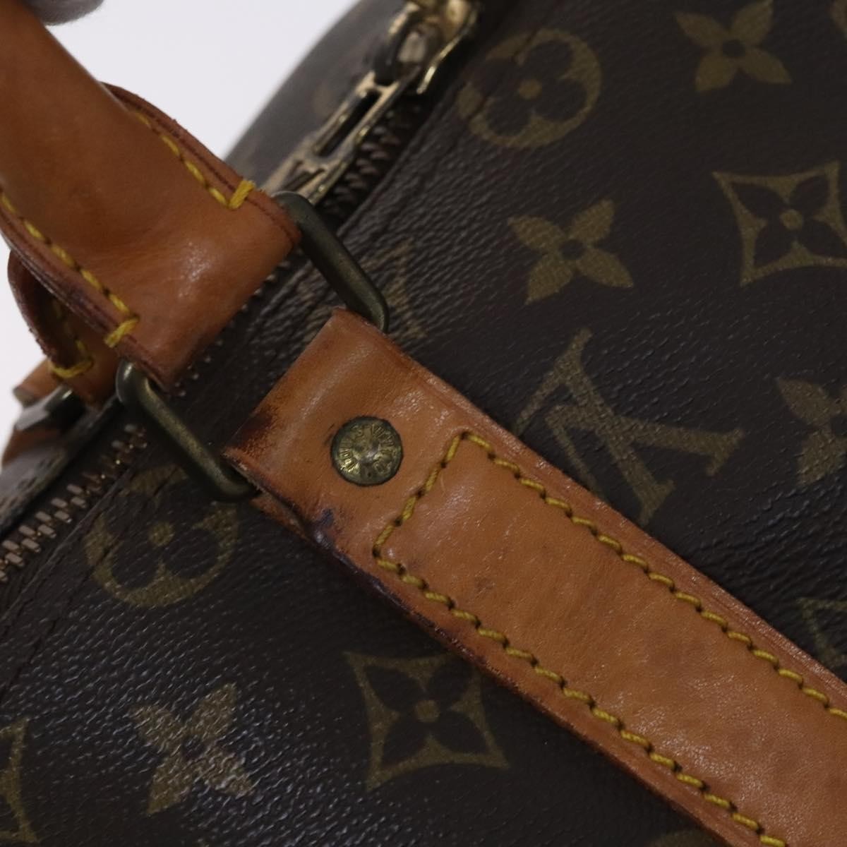 Louis Vuitton Keepall Bag Monogram Canvas, BROWN, CANVAS, Travel bag
