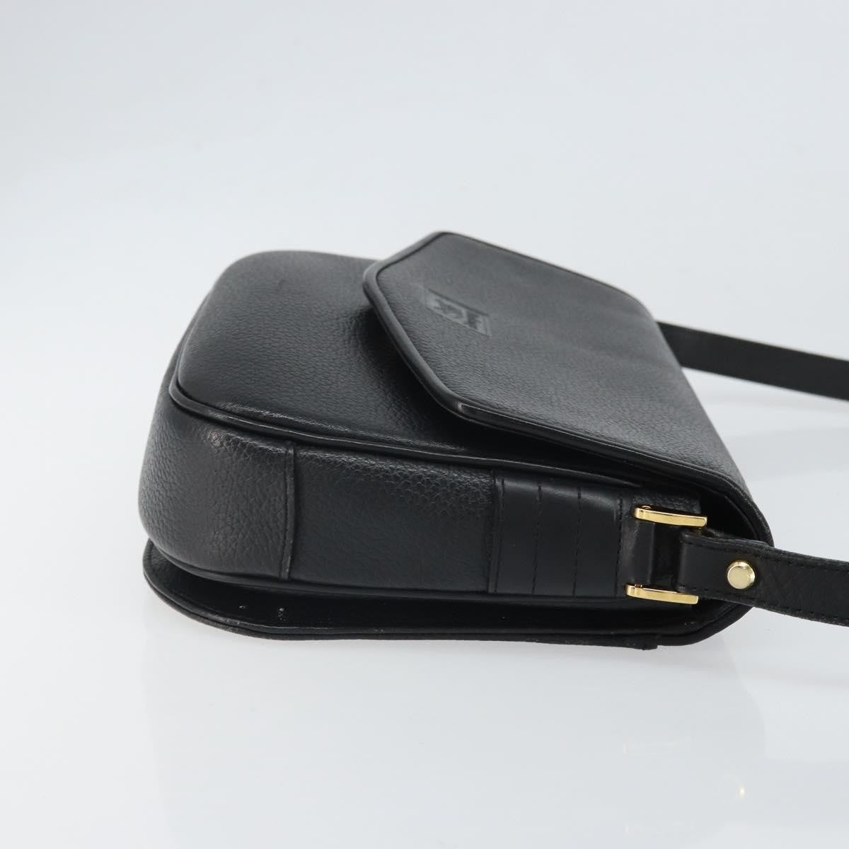 Burberry Flap Shoulder Bag Leather, BLACK, LEATHER, Shoulder bag