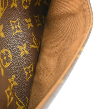 Louis Vuitton Sologne Handbag Monogram Canvas, Brown, Canvas, Shoulder Bag