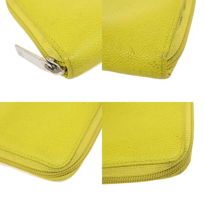 Chanel Timeless CC Zipped Wallet Caviar, YELLOW, CALFSKIN, Wallets