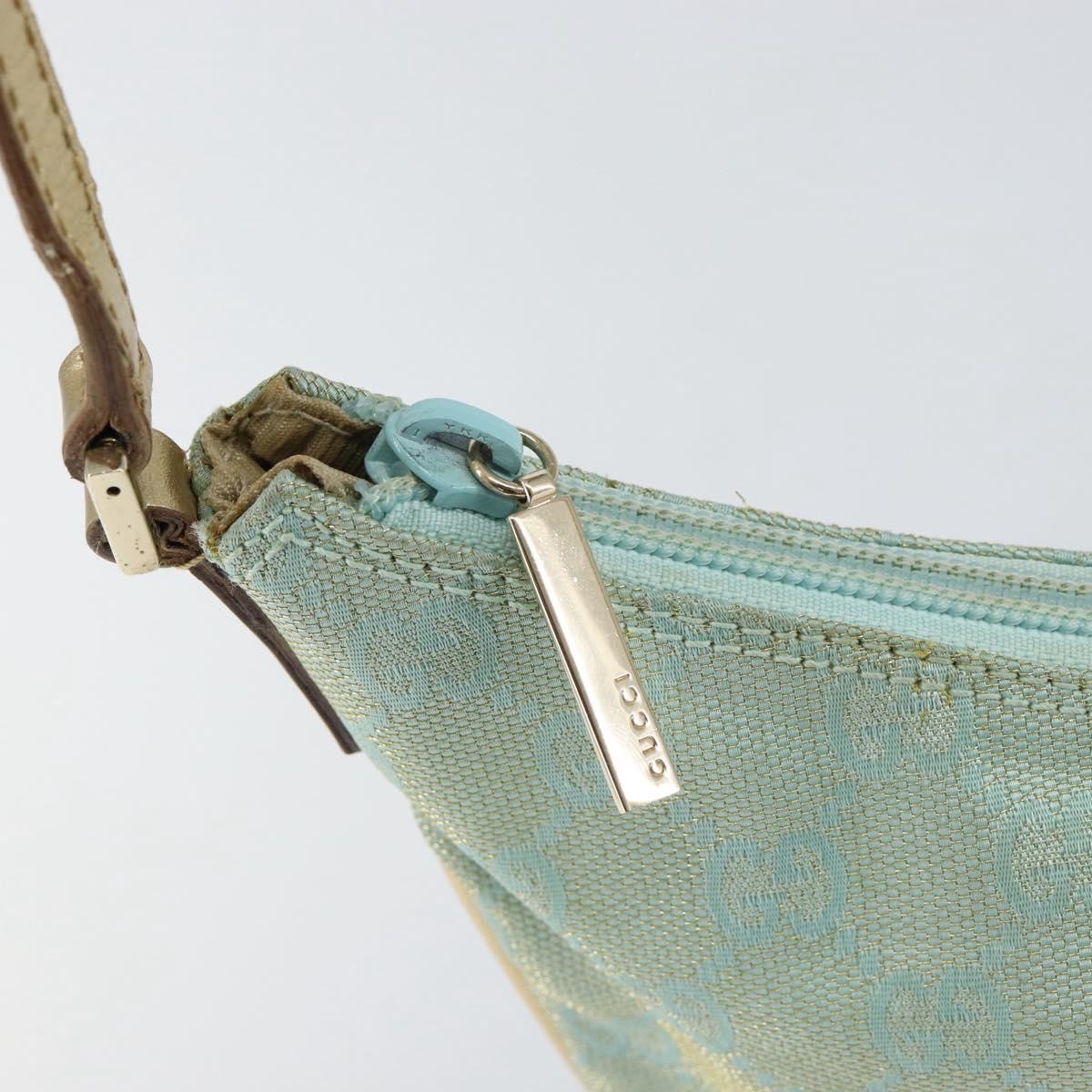 Gucci Vintage Pochette Shoulder Bag GG Canvas, BLUE, CANVAS, Shoulder bag