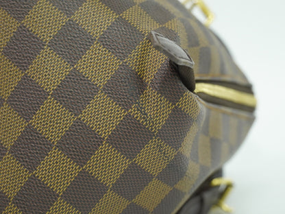 Louis Vuitton Belem Handbag Damier, BROWN, CANVAS, Shoulder bag