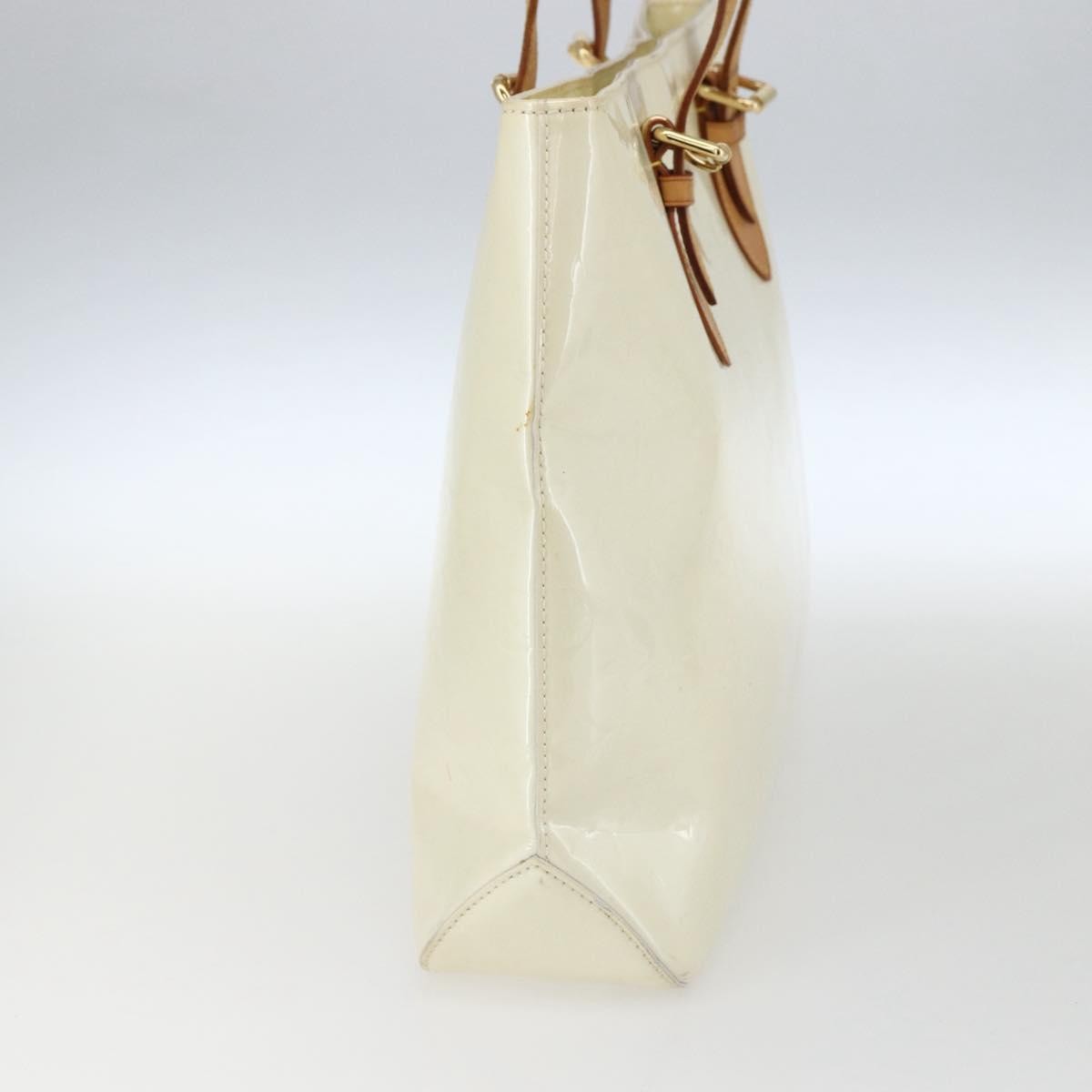 Louis Vuitton Brentwood Handbag Monogram Vernis, BEIGE, PATENT_LEATHER, Tote bag