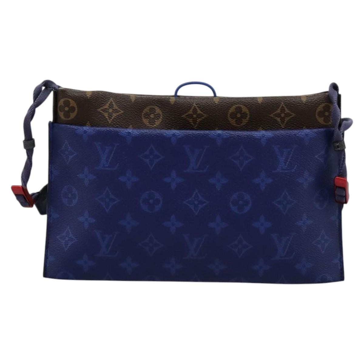 Louis Vuitton Outdoor Pouch Limited Edition Monogram Pacific Canvas, Blue, Canvas, Shoulder Bag