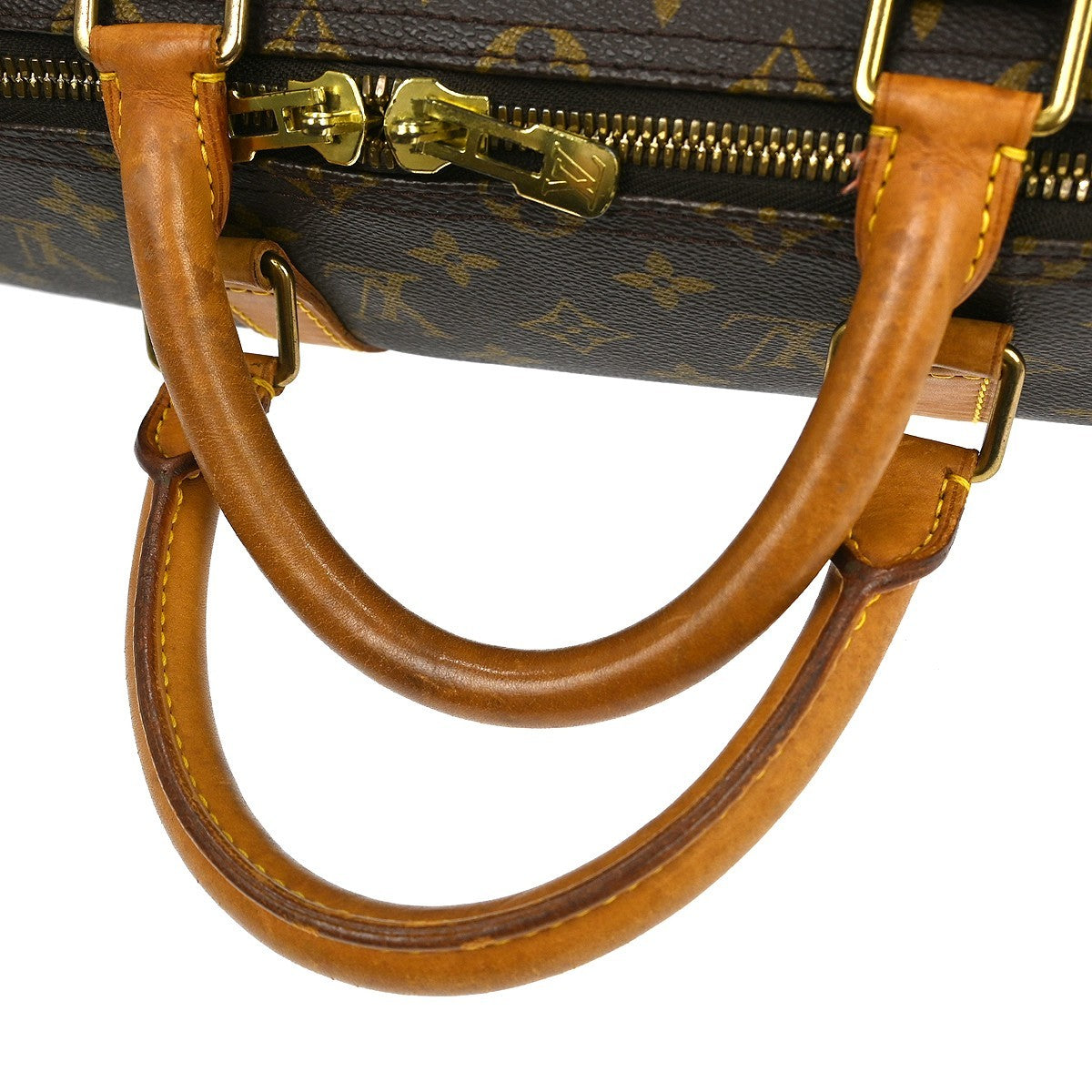 Louis Vuitton Keepall Bag Monogram Canvas, BROWN, CANVAS, Travel bag