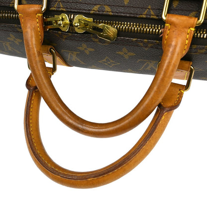 Louis Vuitton Keepall Bag Monogram Canvas, BROWN, CANVAS, Travel bag