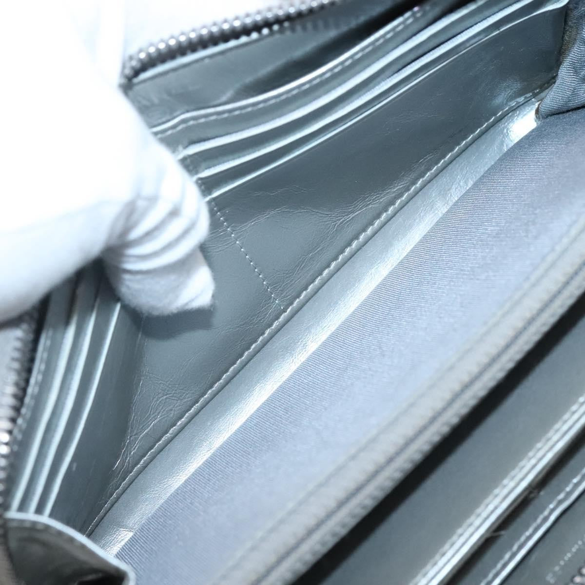 Chanel Boy Zip Jacket Wallet Quilted Calfskin, SILVER, LEATHER, Wallets