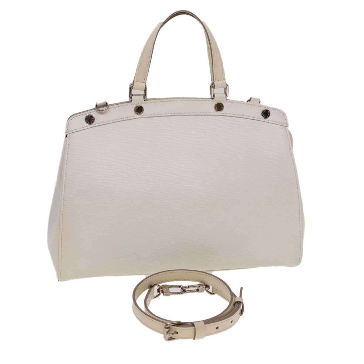 Louis Vuitton Brea Handbag Epi Leather, WHITE, LEATHER, Handbag