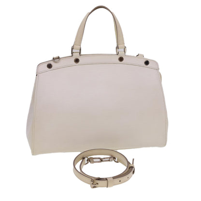 Louis Vuitton Brea Handbag Epi Leather, WHITE, LEATHER, Handbag