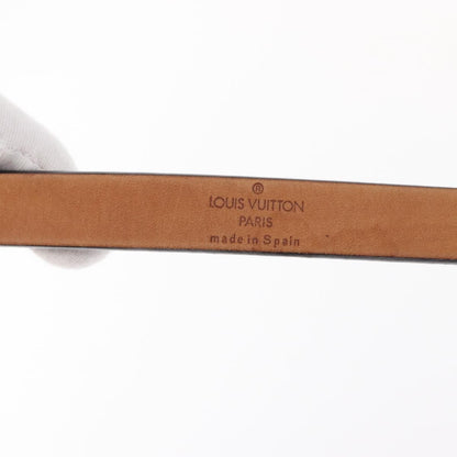 Louis Vuitton Carre Belt Leather, BLACK, LEATHER, Belts