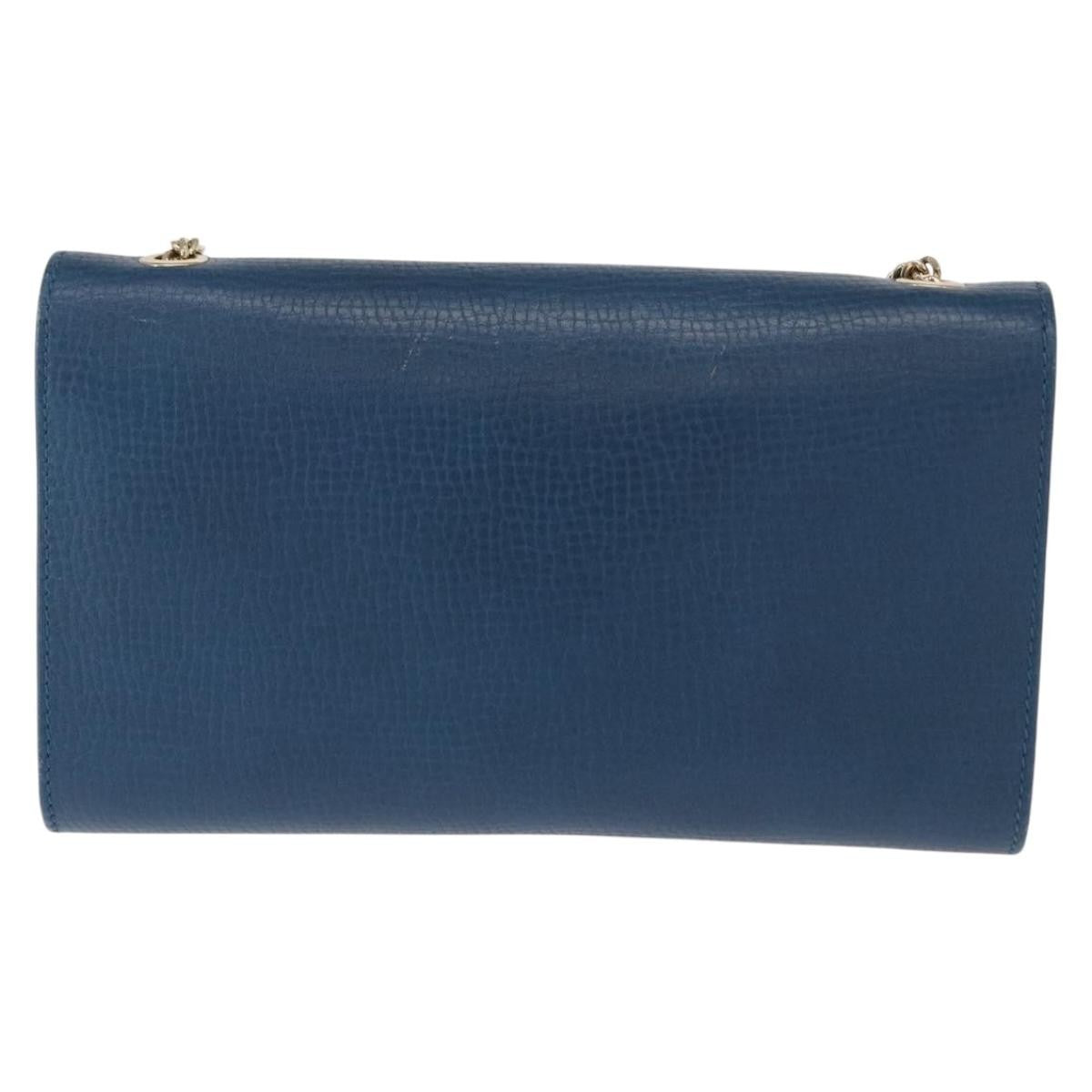 Chloe Vintage Shoulder Bag Leather, Blue, Leather, Shoulder Bag