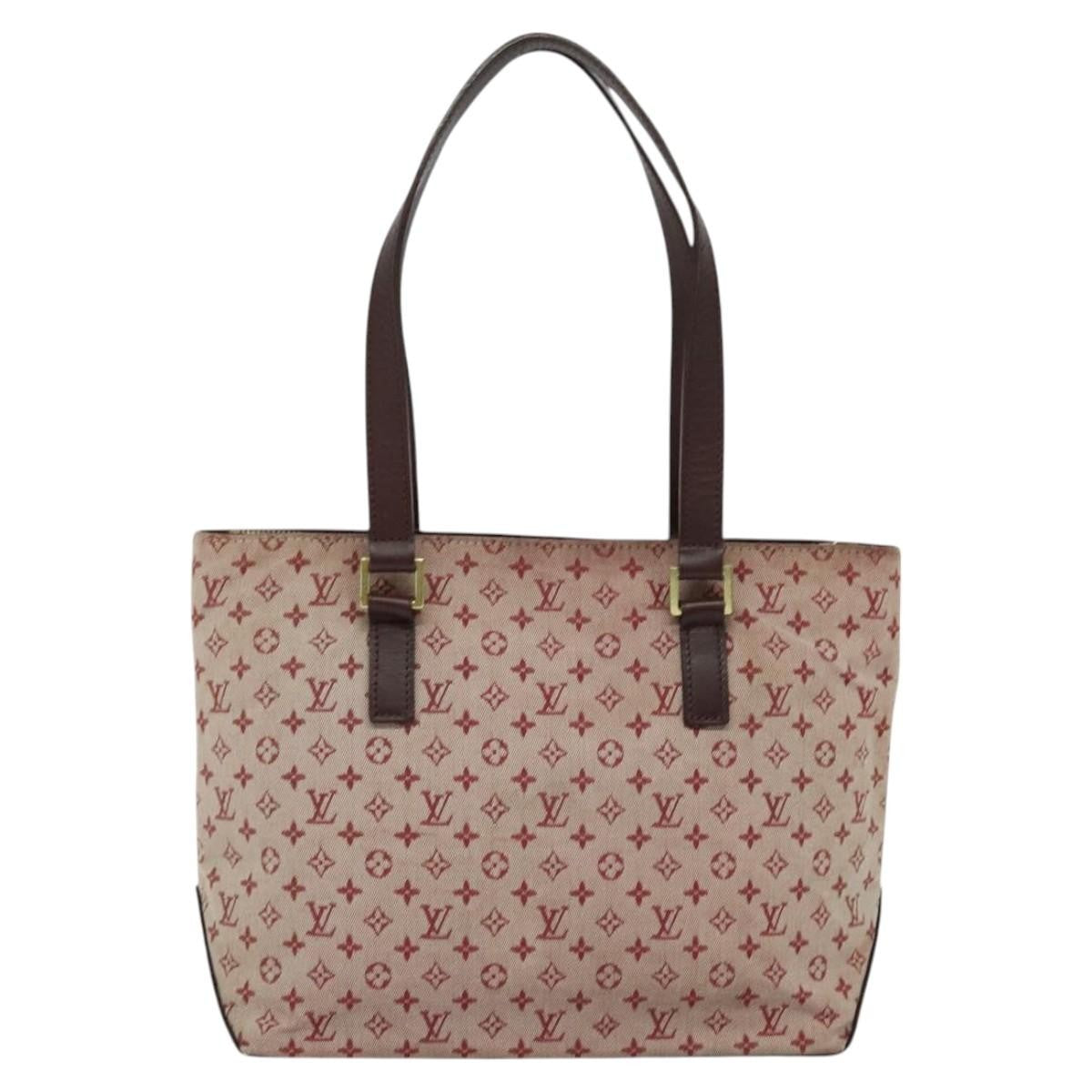Louis Vuitton Cabas Piano Monogram Canvas, RED, CANVAS, Tote bag