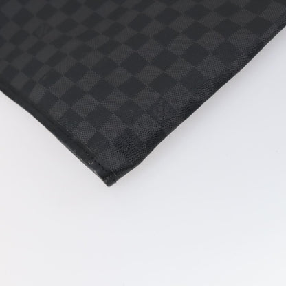 Louis Vuitton Garment Cover Damier Graphite, GRAY, CANVAS, Travel bag