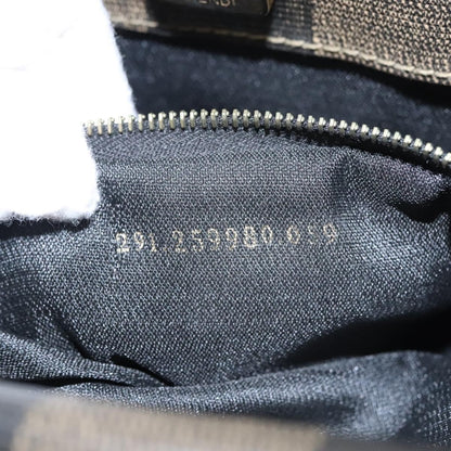 Fendi Vintage Logo Stamp Tote Pequin Coated Canvas, BROWN, CANVAS, Tote bag