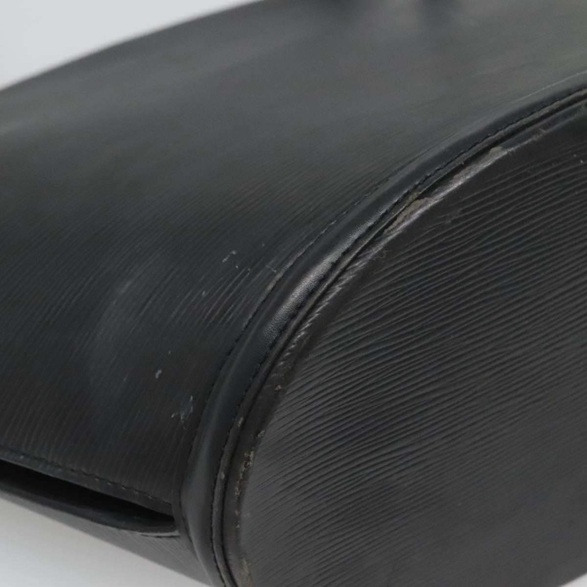 Louis Vuitton Saint Jacques Handbag Epi Leather, BLACK, LEATHER, Shoulder bag