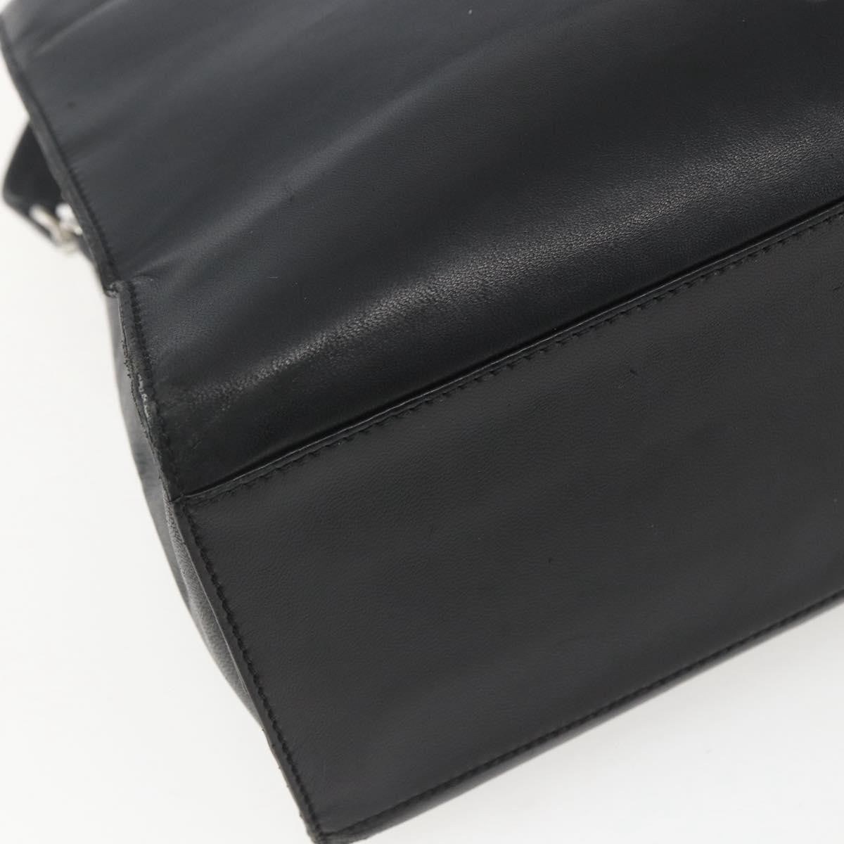 Loewe Vintage Anagram Tote Leather, BLACK, LEATHER, Tote bag