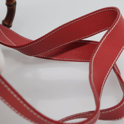 Gucci Bamboo Tassel Backpack Suede, RED, SUEDE, Backpack