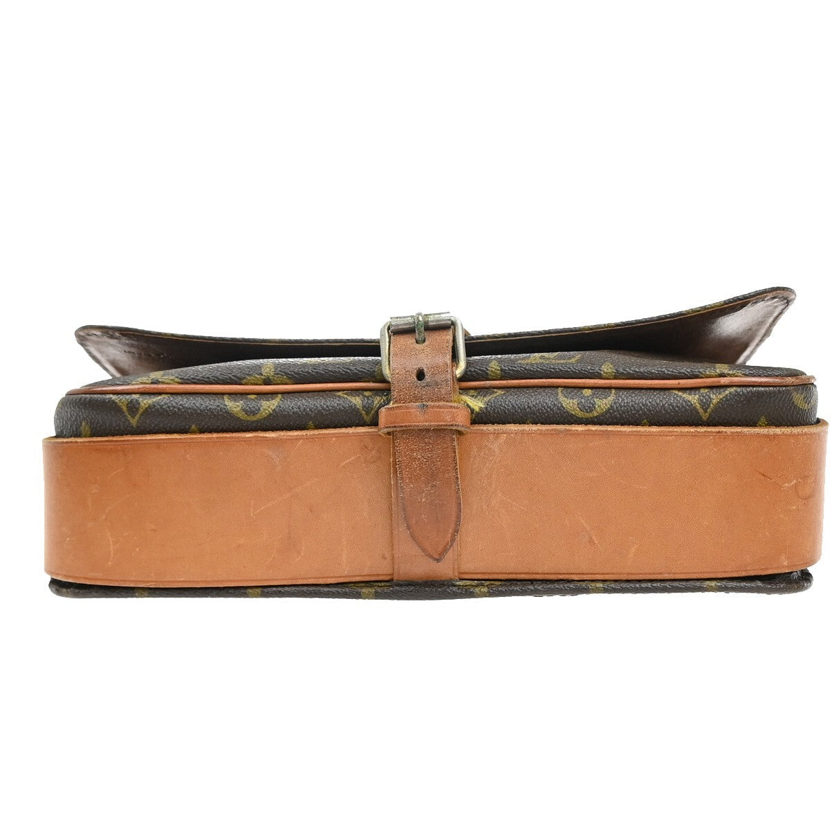 Louis Vuitton Cartouchiere Handbag Monogram Canvas, BROWN, CANVAS, Shoulder bag