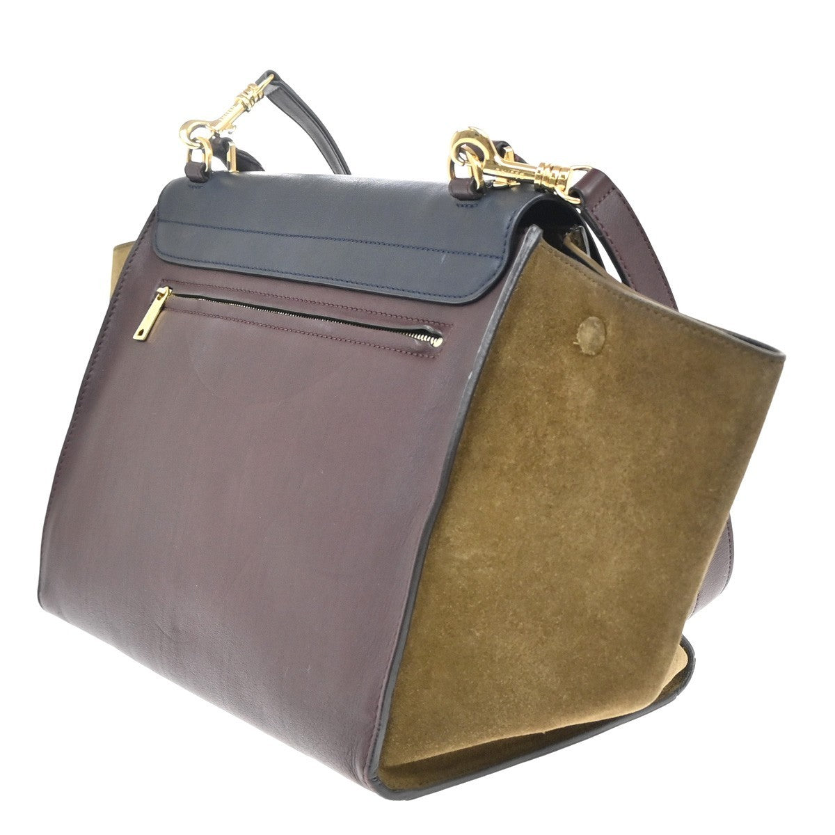 Celine Tricolor Trapeze Bag Leather, MULTICOLOUR, LEATHER, Handbag