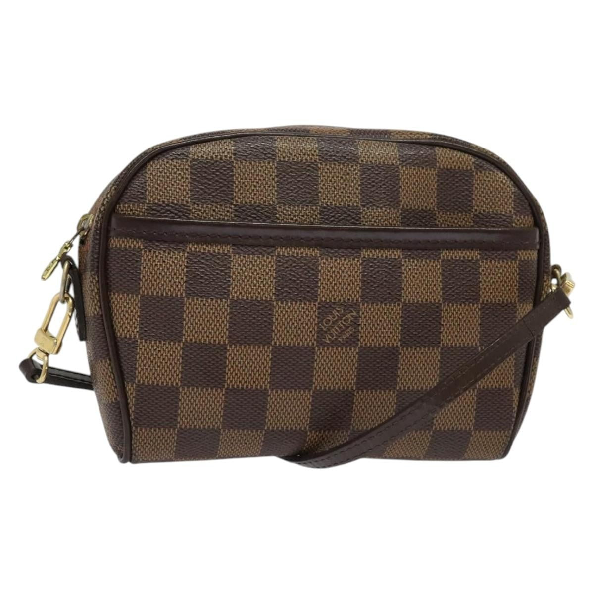 Louis Vuitton Ipanema Pochette Damier, BROWN, CANVAS, Clutche & pouche