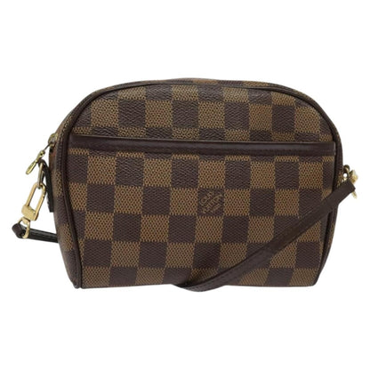 Louis Vuitton Ipanema Pochette Damier, BROWN, CANVAS, Clutche & pouche
