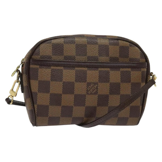 Louis Vuitton Ipanema Pochette Damier, BROWN, CANVAS, Clutche & pouche